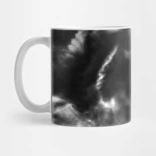 Vibrant Black and White Tie-Dye Mug